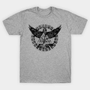 Valknut Symbol and Raven T-Shirt